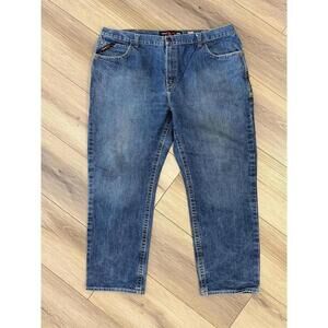 Ariat FR M3 Jeans Mens 44x32 Blue Loose Straight Flame Resistant Denim